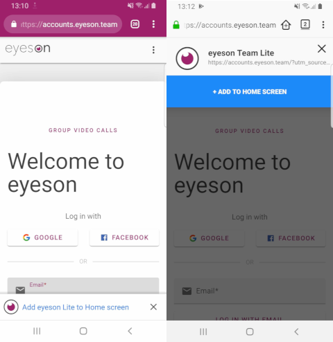 PWA Install on mobile Chrome and Firefox